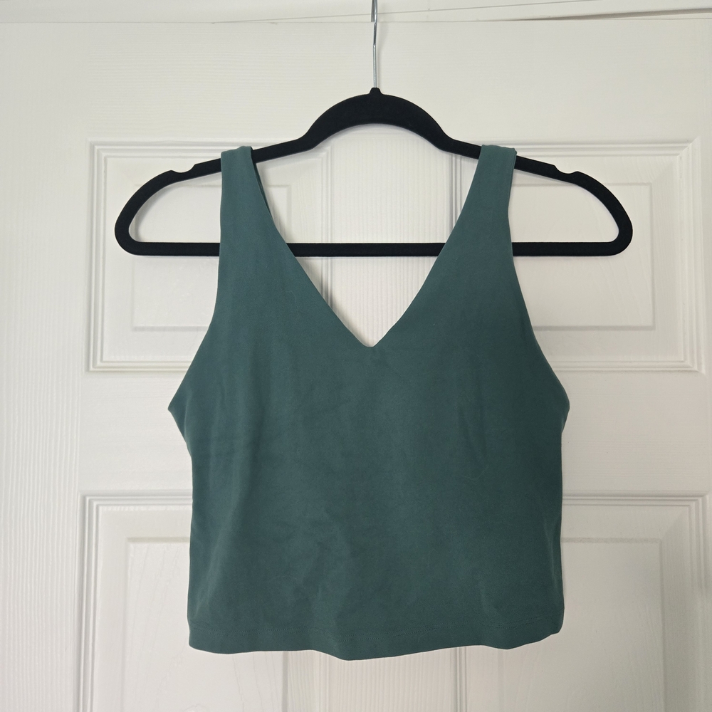 Athleta Transcend V-Neck Crop Top Bra D-DD